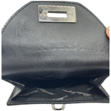 Salvatore Ferragamo Gancini Bifold Wallet Leather Black