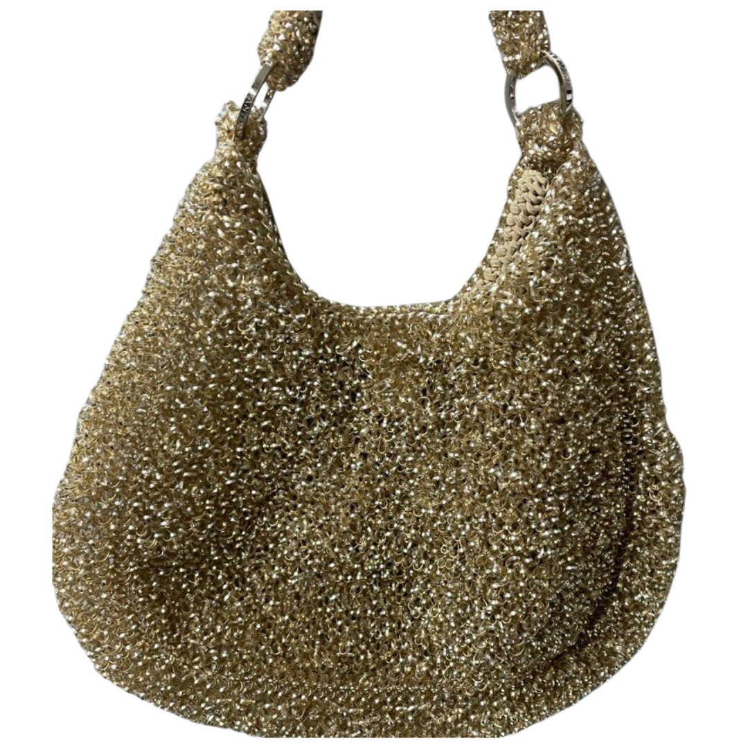 Anterprima Meshed Tote Bag, Gold
