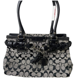 Coach Signature Canvas/Leather Tote Bag F13065
