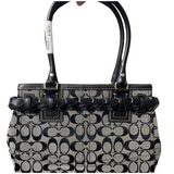 Coach Signature Canvas/Leather Tote Bag F13065