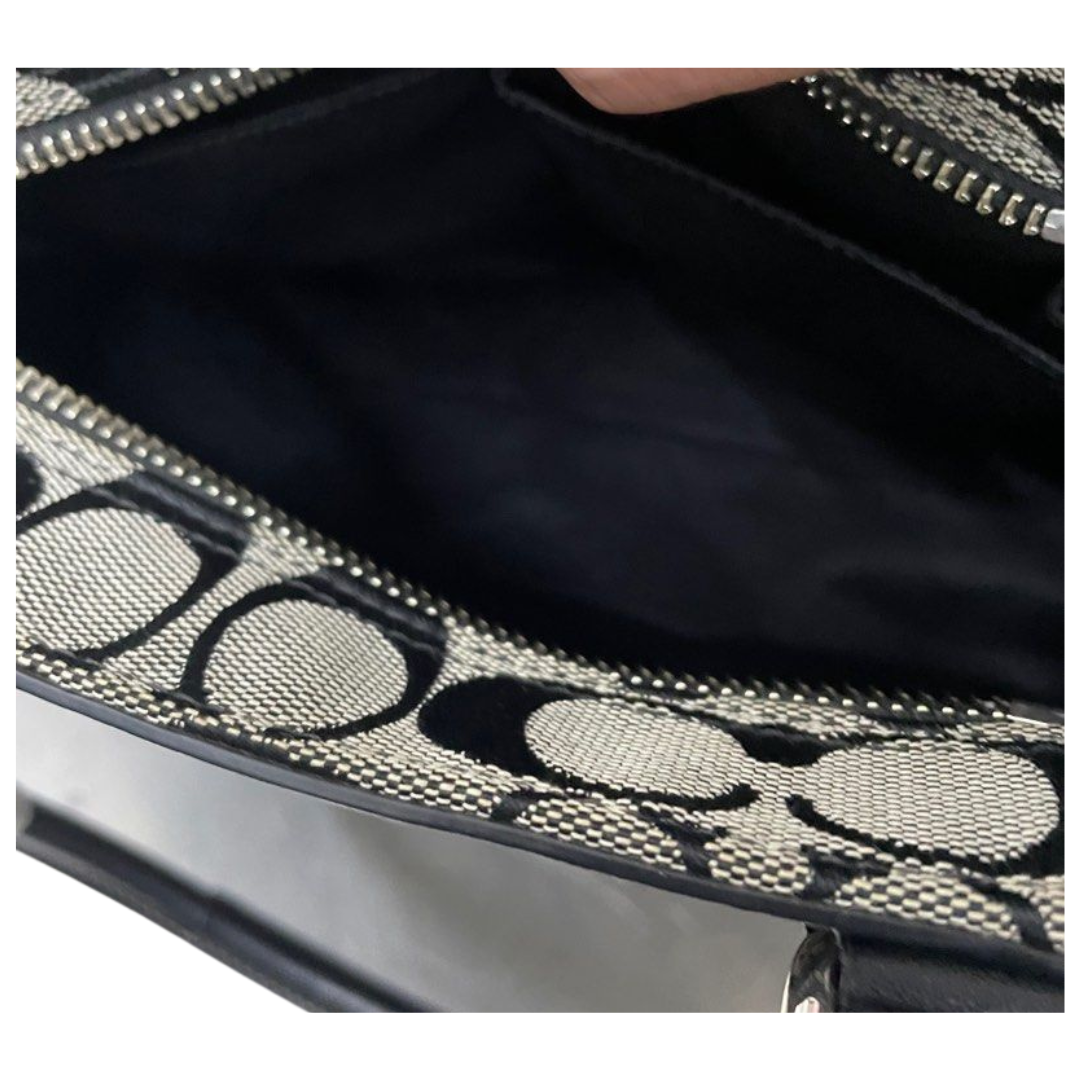 Coach Signature Canvas/Leather Tote Bag F13065