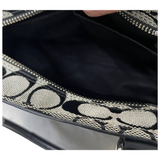 Coach Signature Canvas/Leather Tote Bag F13065