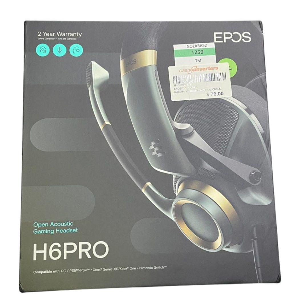 EPOS Gaming H6Pro - Open Acoustic Gaming Headset with Mic - Lightweight Headband - Comfortable & Durable Design - Xbox Headset - PS4 Headset - PS5 Headset