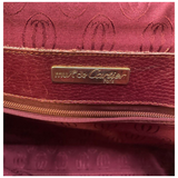 Cartier Must Line Trinity Burgundy Leather Business Bag