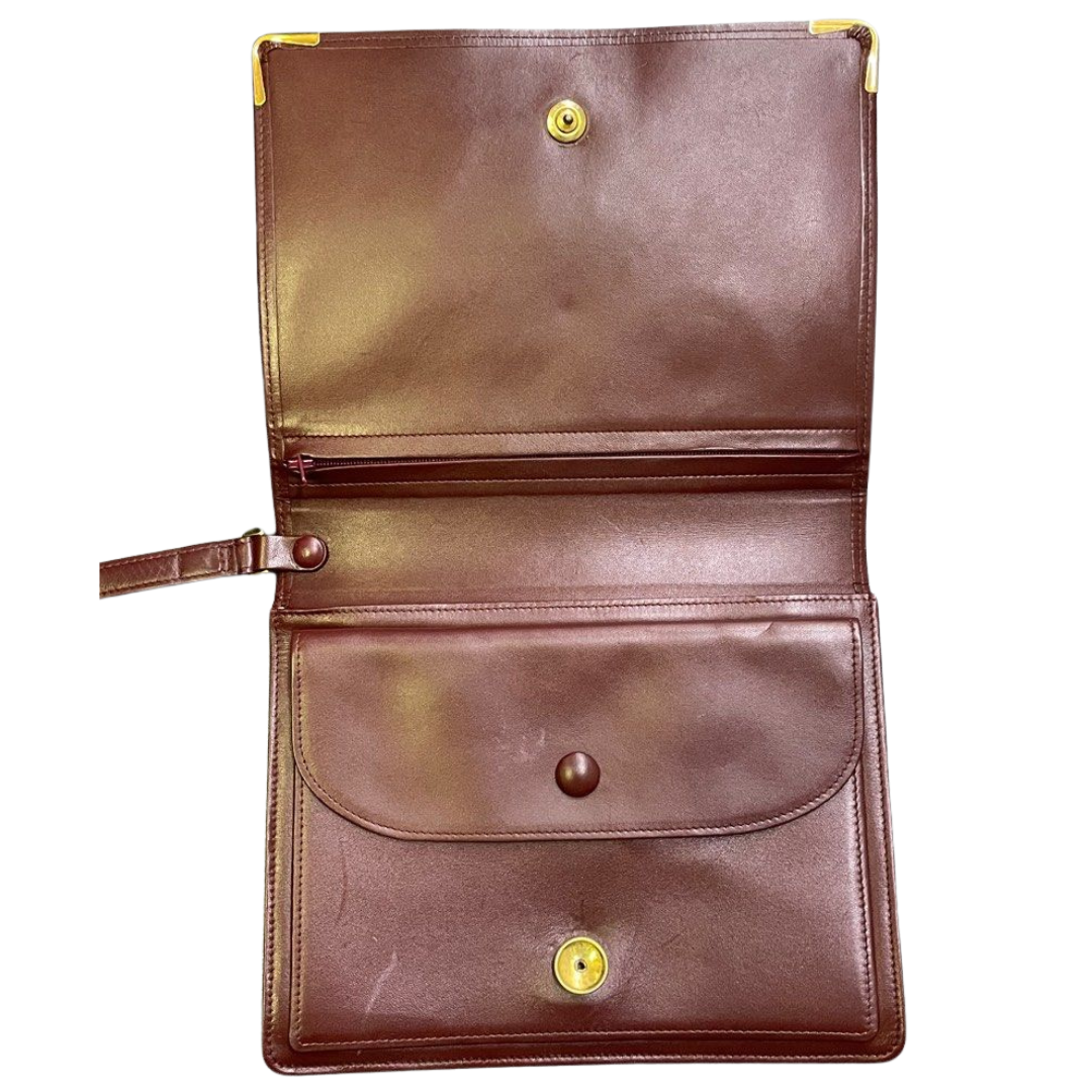 Cartier Must De cartier Clutch Bag Bordeaux