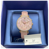 Swarovski Passage Chrono 36mm Chronograph Quartz Pink Mother Of Pearl Dial Watch