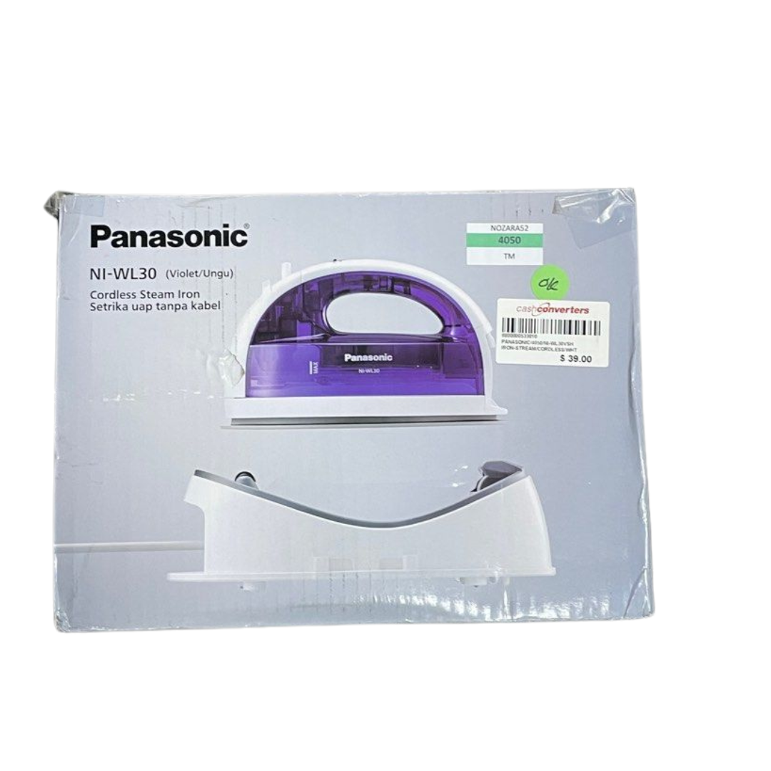 Panasonic 1550 Watt Cordless Steam Iron, White, (NI-WL30VSH)