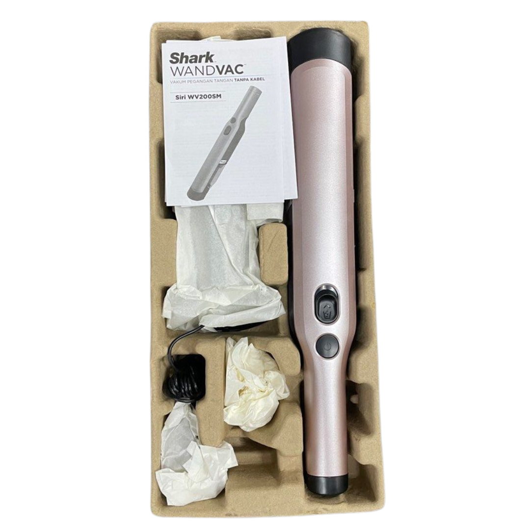 Shark WANDVAC Cordless Handheld Vacuum, Lightweight at 640 gm, Powerful Suction Handheld Vacuum with Duster/Crevice and Multi-Surface Tools, Charging Base, Pink - Shark WV206
