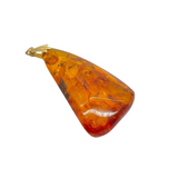 18k Yellow Gold Amber Pendant