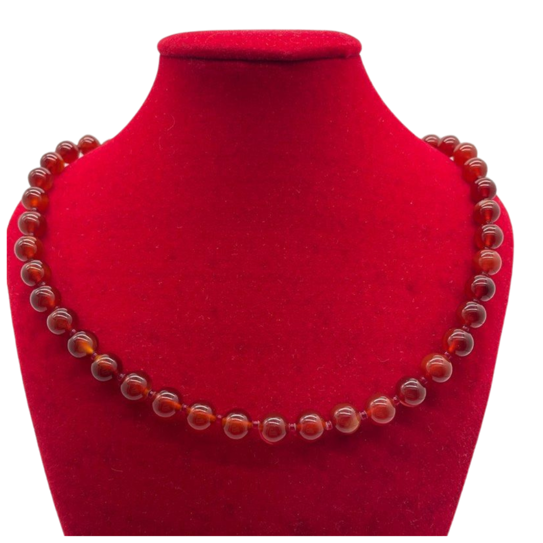 Amber Agate Necklace