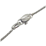 Damiani 750 White Gold Natural Black Diamond Cross Pendant/Chain