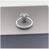 Damiani 750 White Gold Diamond Heart Ring
