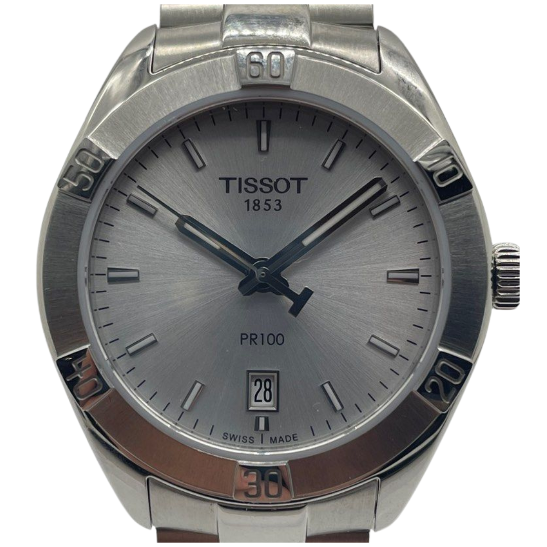 Tissot PRC 100 Sport 36mm Quartz Silver Dial Watch