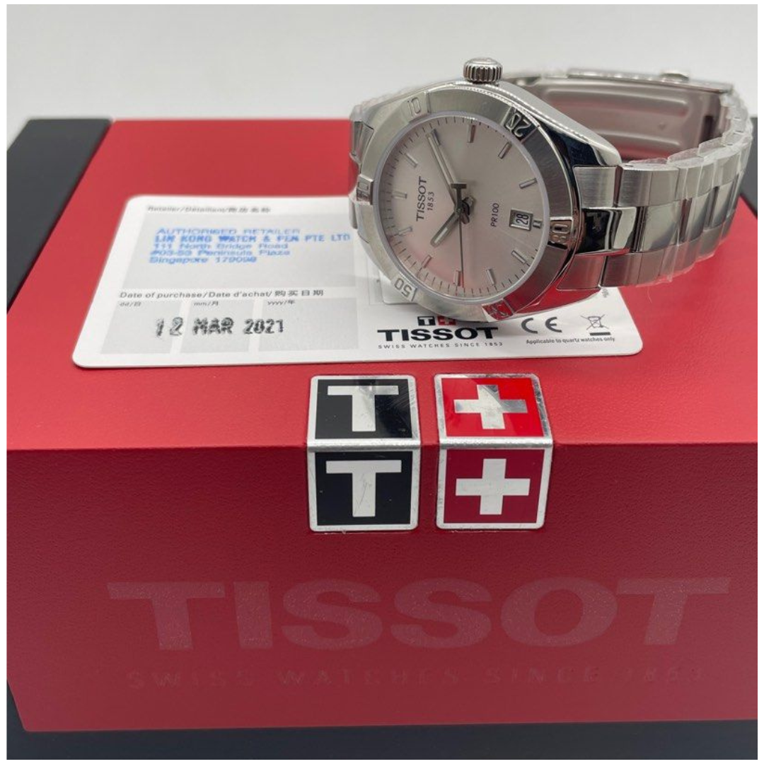 Tissot PRC 100 Sport 36mm Quartz Silver Dial Watch