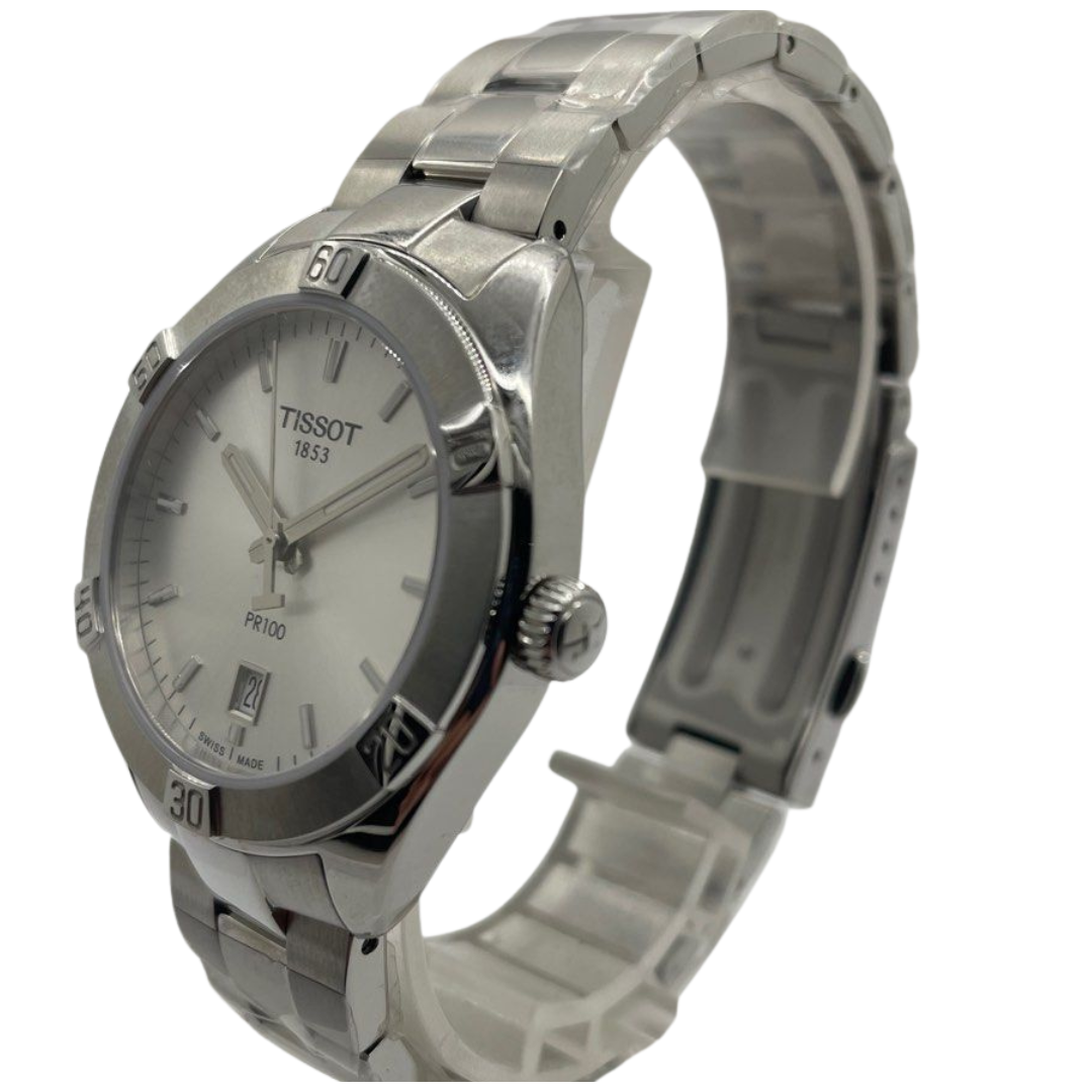 Tissot PRC 100 Sport 36mm Quartz Silver Dial Watch