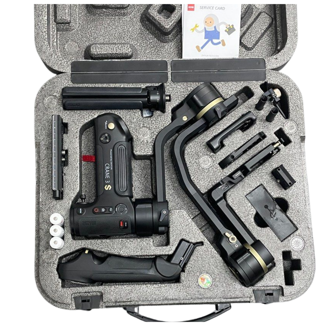 Zhiyun Crane 3S Gimbal Stabilizer for Mirrorless DSLR Cinema Cameras Camcorder for Sony Canon Panasonic Nikon Camera, Blackmagic 6K 4K, Modular Design, Max Payload 6.5kg