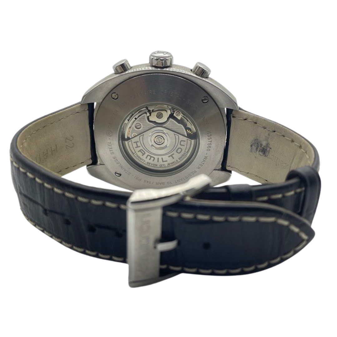 Hamilton Classic Pan Euro Automatic Chronograph 45mm Black Dial Watch H357560