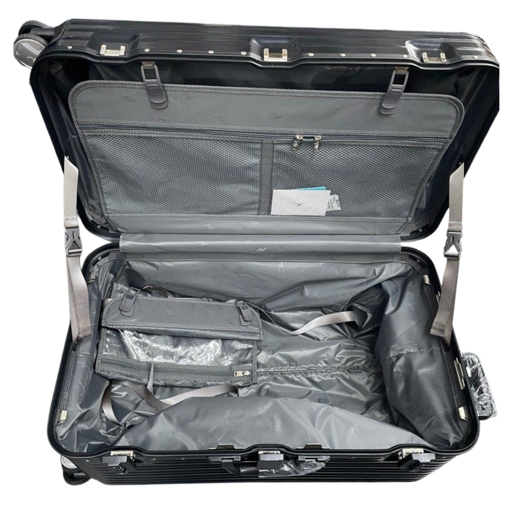 28" Full Aluminium Luggage with TSA Lock, Black