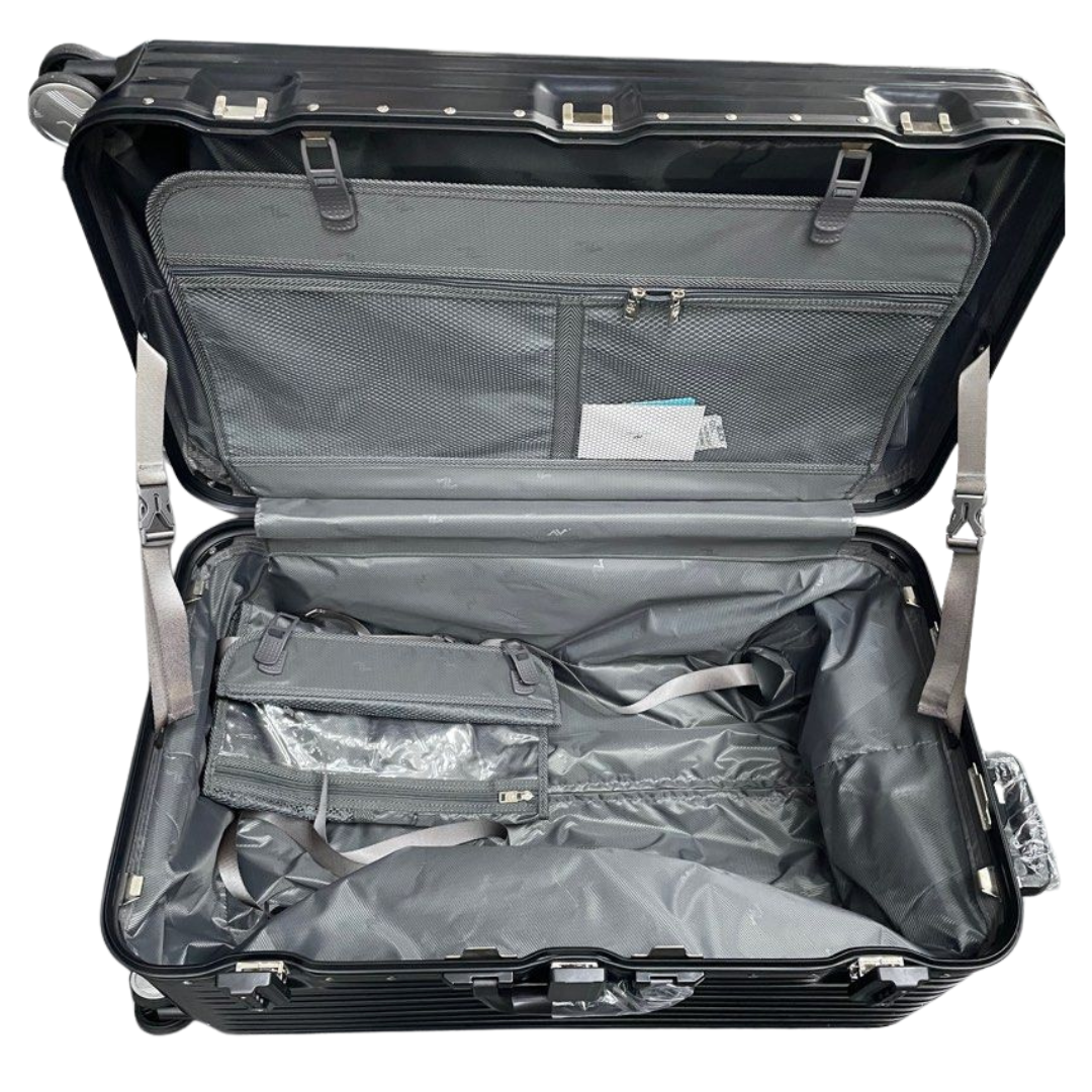 28" Full Aluminium Luggage with TSA Lock, Black