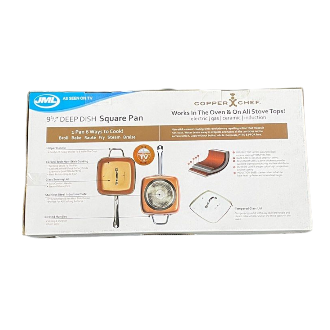 Copper Chef 9.5" Deep Dish Square Pan