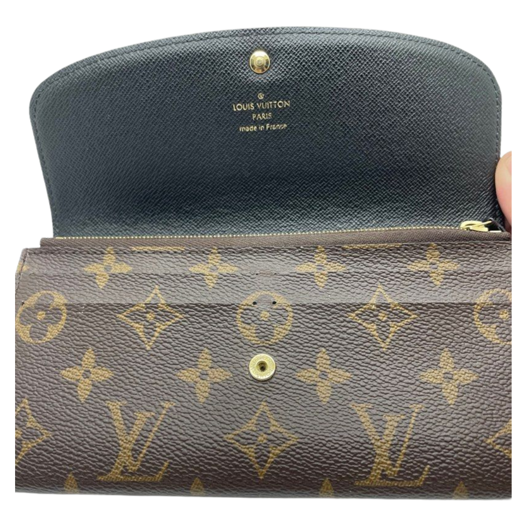 Louis Vuitton Emilie Monogram Reverse Brown Flap Long Wallet M82157