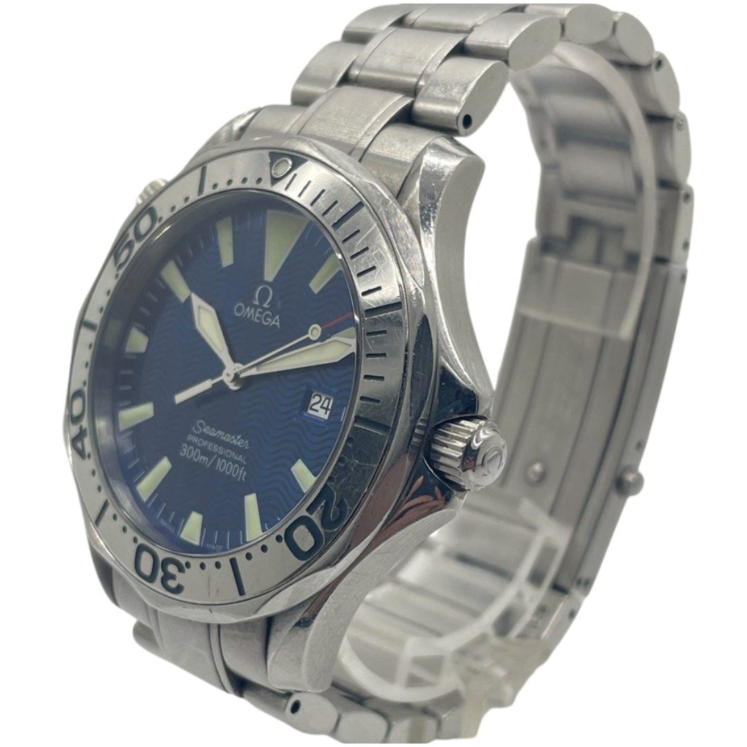 Omega Seamaster Professional 300M 41mm Quartz Blue Dial Watch