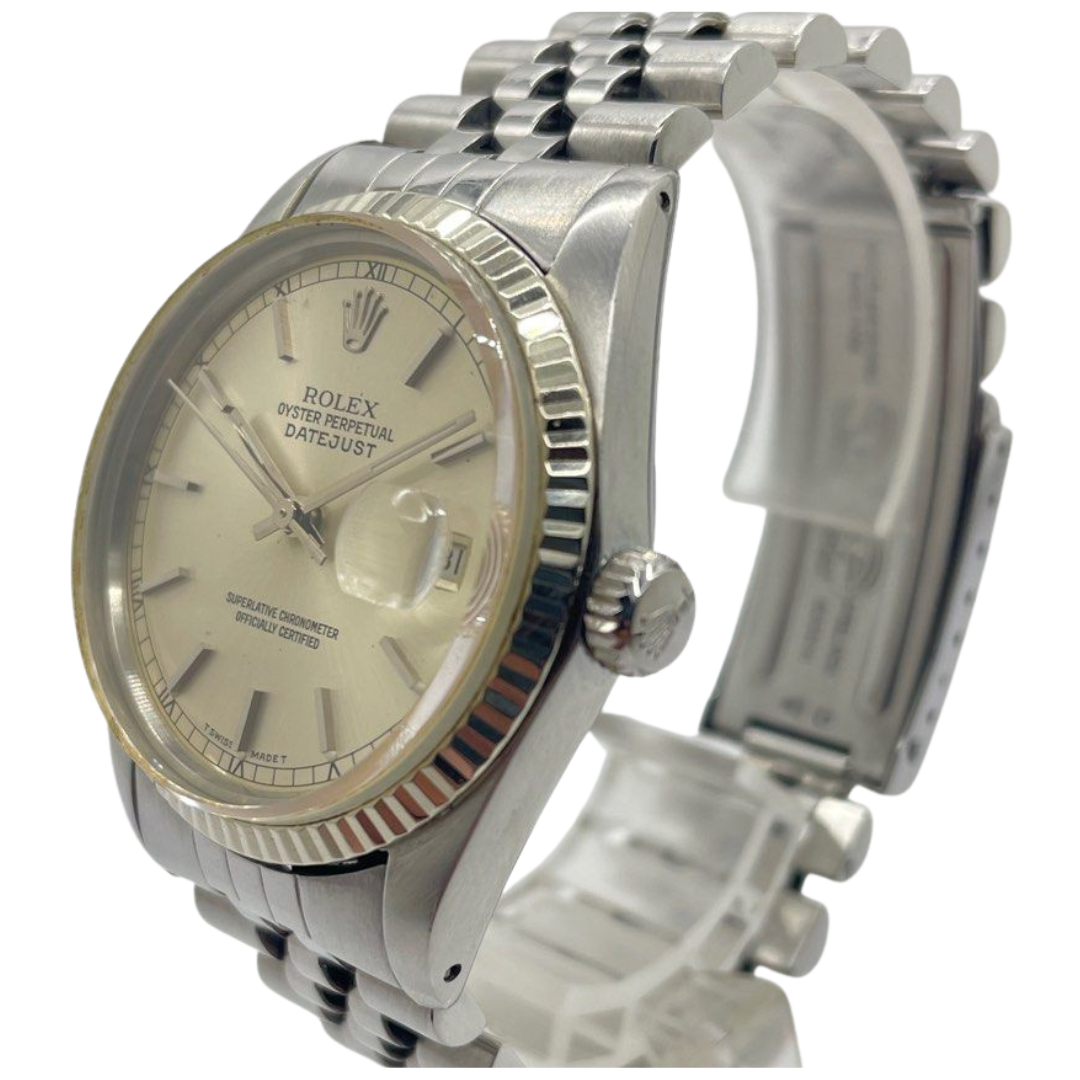 Rolex Datejust 36mm 16014 Automatic Silver Dial Watch