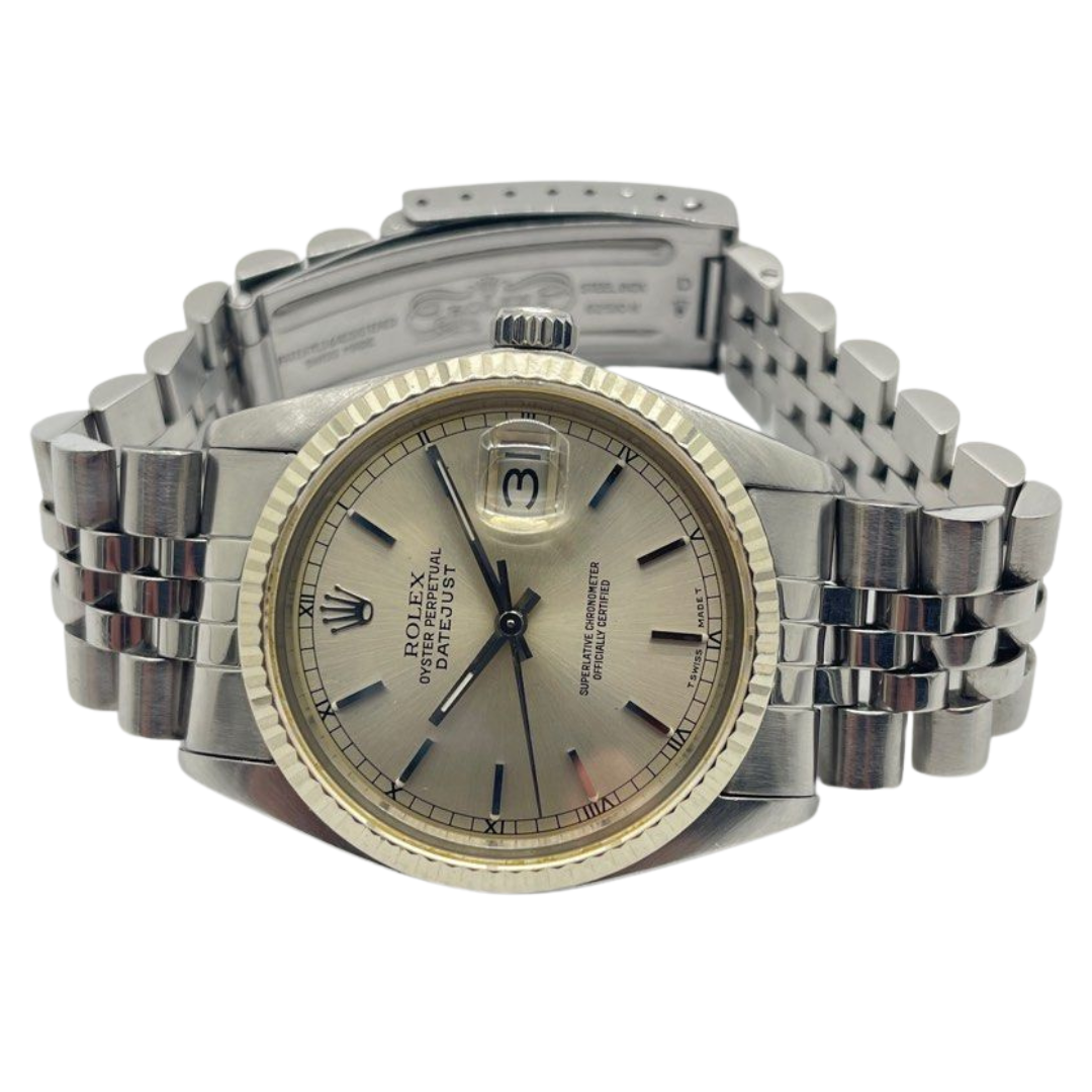 Rolex Datejust 36mm 16014 Automatic Silver Dial Watch
