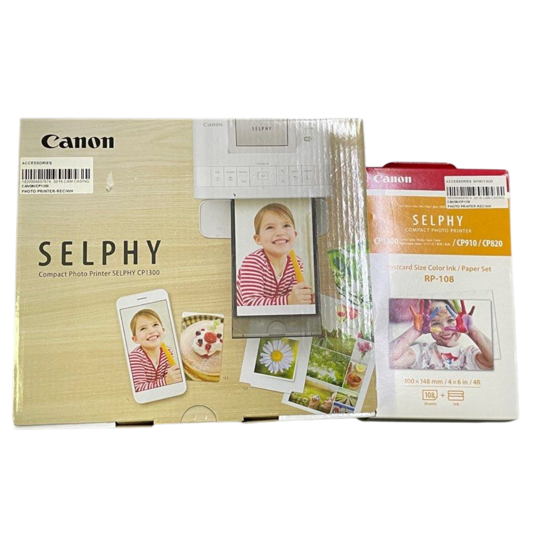 Canon CP1300 Selphy Wireless Compact Photo Printer White