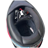 KYT TT-Course Overtech Black Fuxia Full Face Motorcycle Helmet, L size