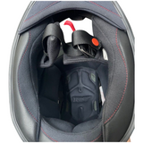 KYT TT-Course Overtech Black Fuxia Full Face Motorcycle Helmet, L size