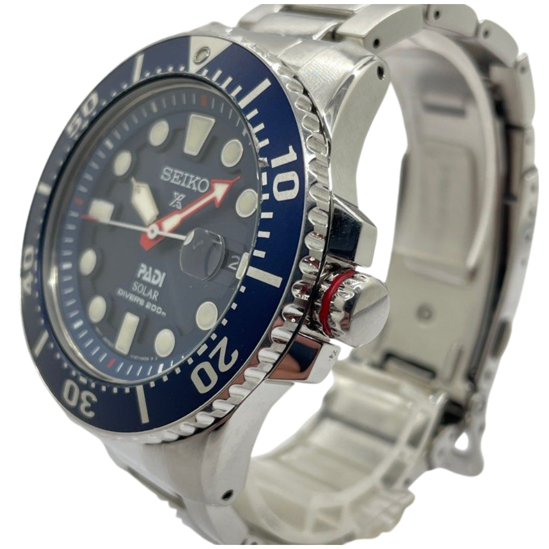 Seiko Prospex Padi SNE435 46mm Solar Divers Blue Dial Watch