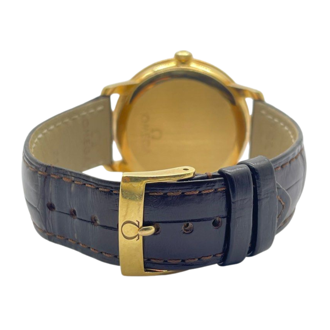 Omega De Ville Prestige 39.5mm 750 Yellow Gold Automatic Silver Dial Watch