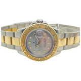 Rolex Yacht Master 29mm 169623 Half Gold Automatic Grey Dial Watch