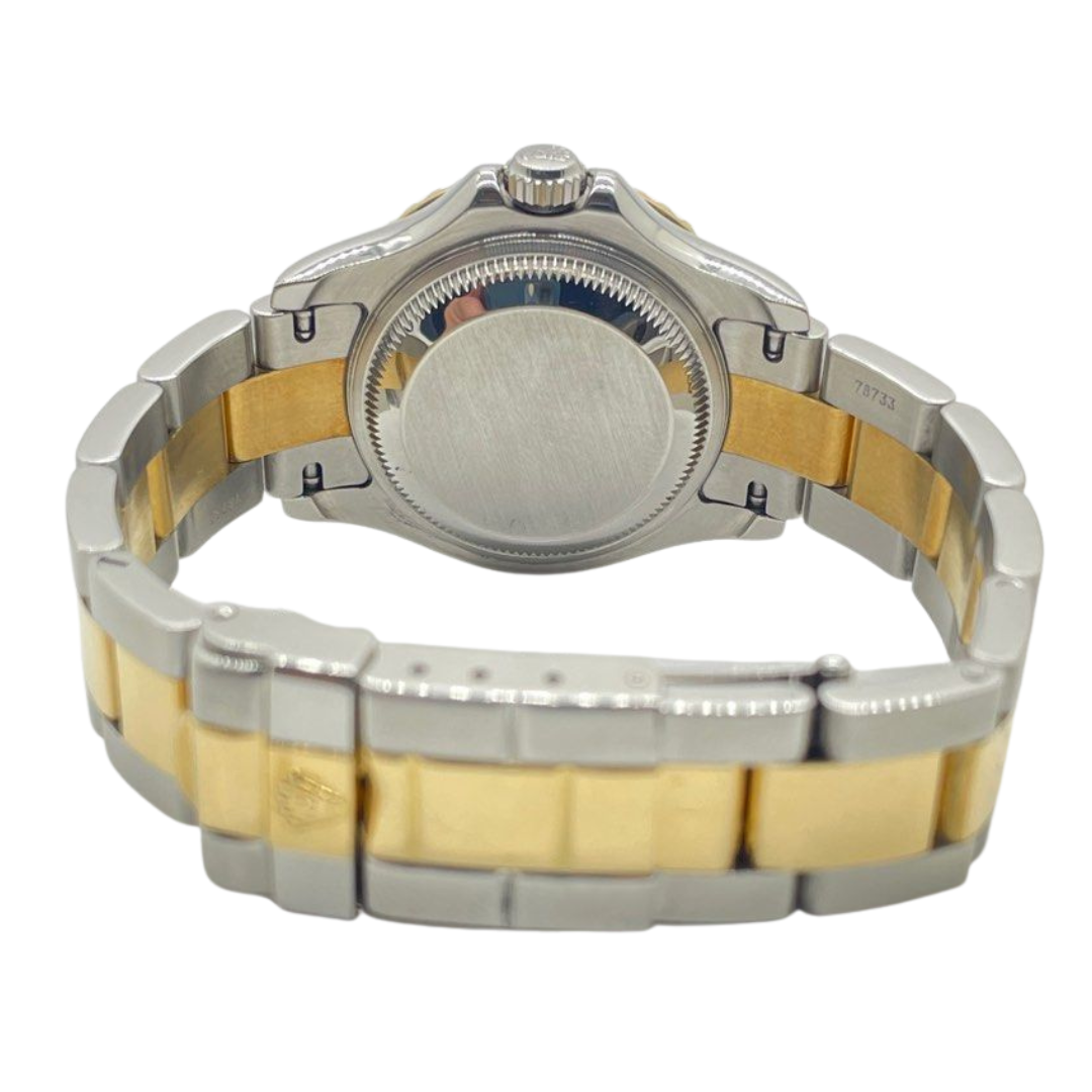 Rolex Yacht Master 29mm 169623 Half Gold Automatic Grey Dial Watch