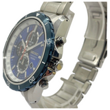 Seiko Criteria 43mm Quartz Chronograph Blue Dial Watch SNDH13P1
