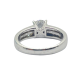 PT900 Natural Diamond Ladies Ring D1=0.85, E Color, VS2, 3xExcellent