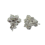 18K White Gold Natural Diamond Earring