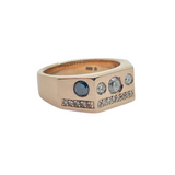 18K Rose Gold Natural Diamond Ring
