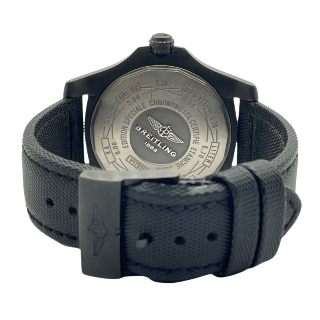 Breitling Avenger Blackbird 44mm Titanium Automatic Black Dial Watch V17311
