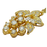 850 Yellow Gold Natural Diamond Pendant