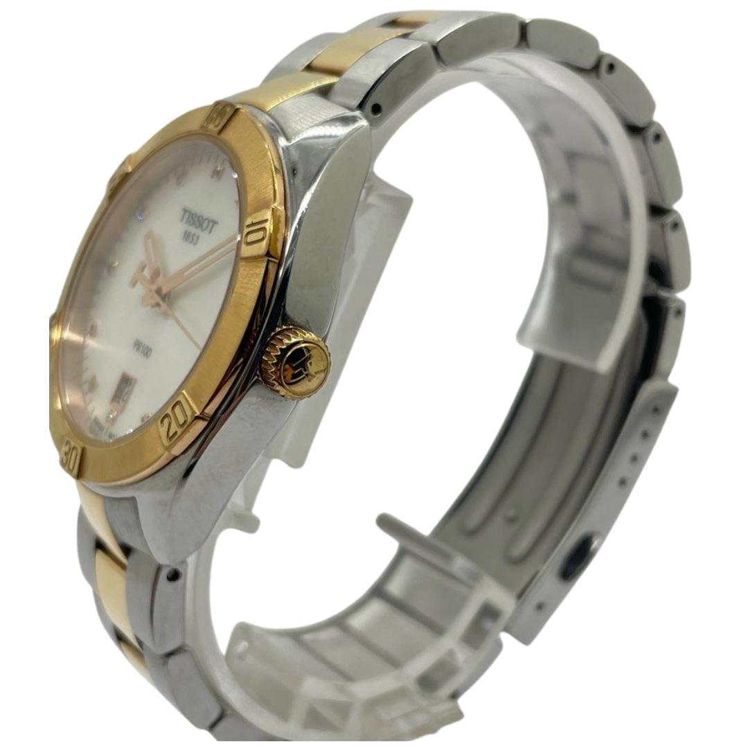 Tissot PR 100 Sport Chic 36mm Quartz Mother of Pearl Dial Watch