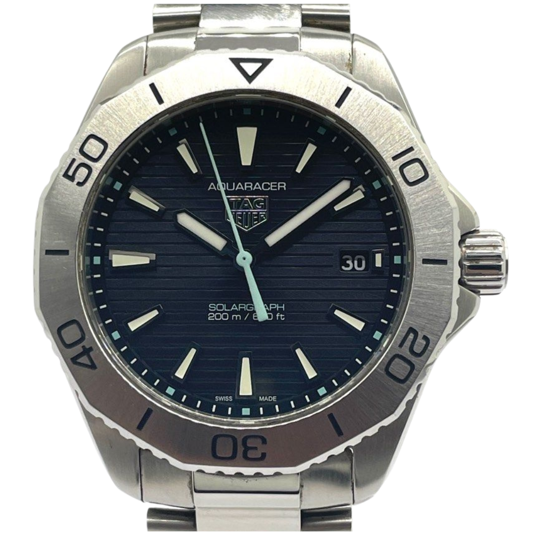Tag Heuer Aquaracer Professional 200 Solargraph 40mm Black Dial Watch