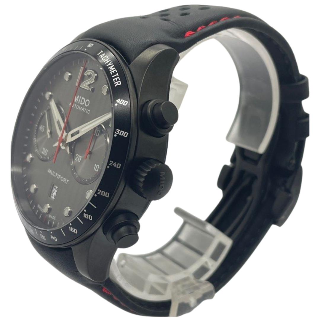 Mido Multifort 44mm Chronograph Automatic Black Dial Watch
