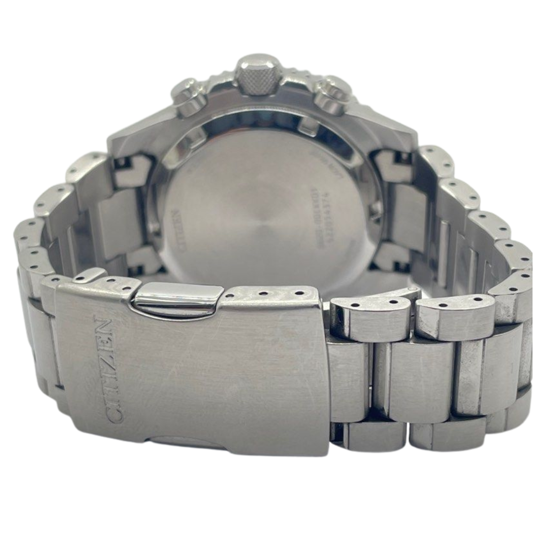 Citizen ProMaster 40mm Chronograph Eco-Drive Silver Dial Watch