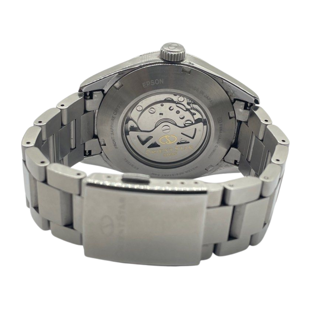 Orient Star 46mm Automatic Grey Dial Steel Watch