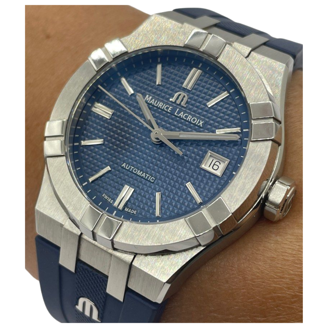 Maurice Lacroix Aikon 39mm Automatic Blue Dial Watch AI6007