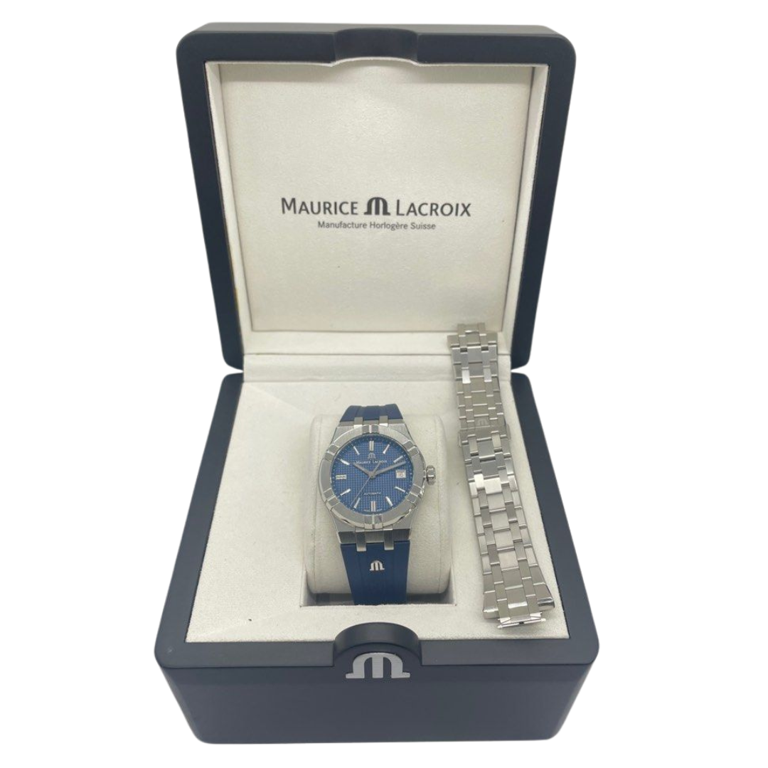 Maurice Lacroix Aikon 39mm Automatic Blue Dial Watch AI6007