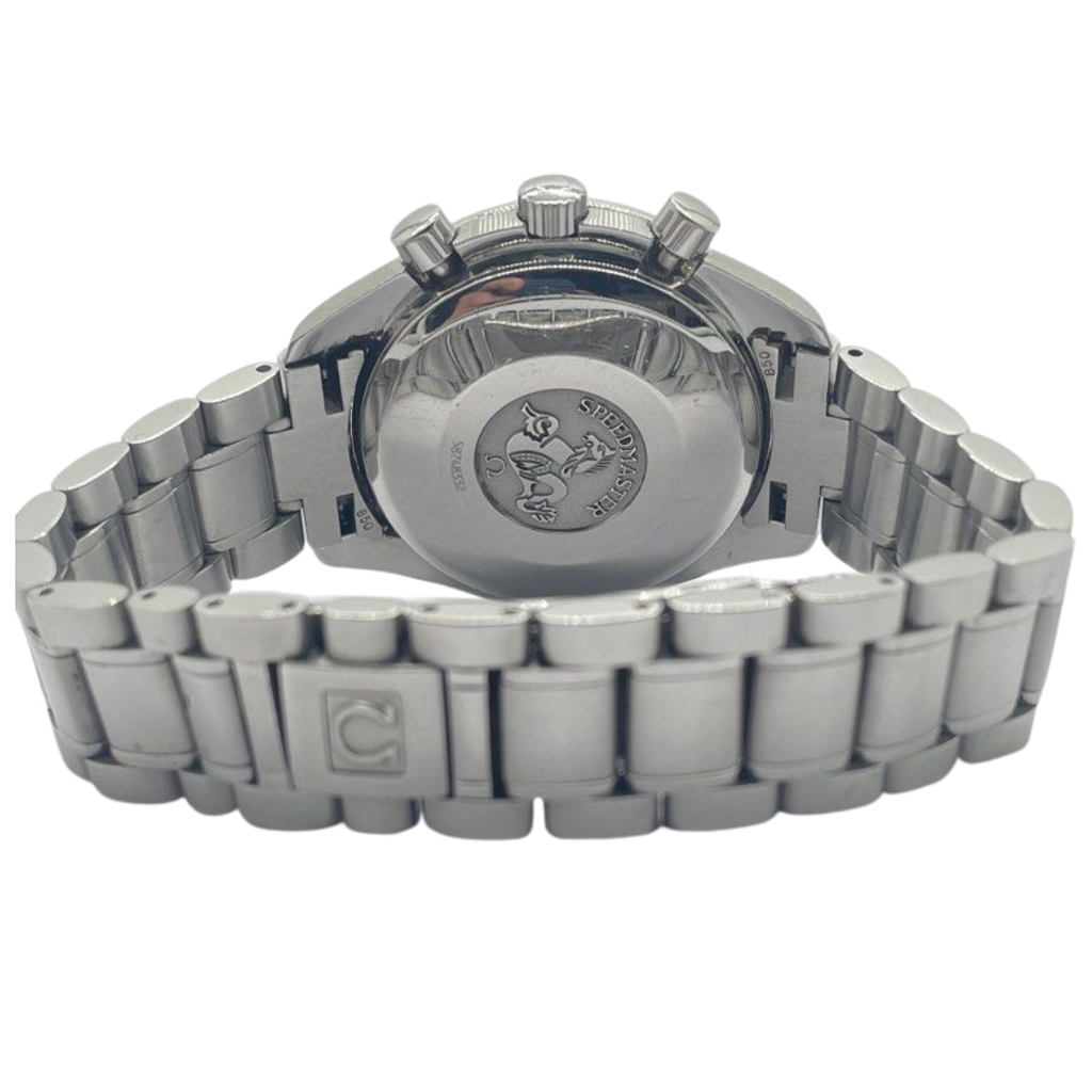 Omega Speedmaster 39mm Automatic Chronograph Silver Dial Watch