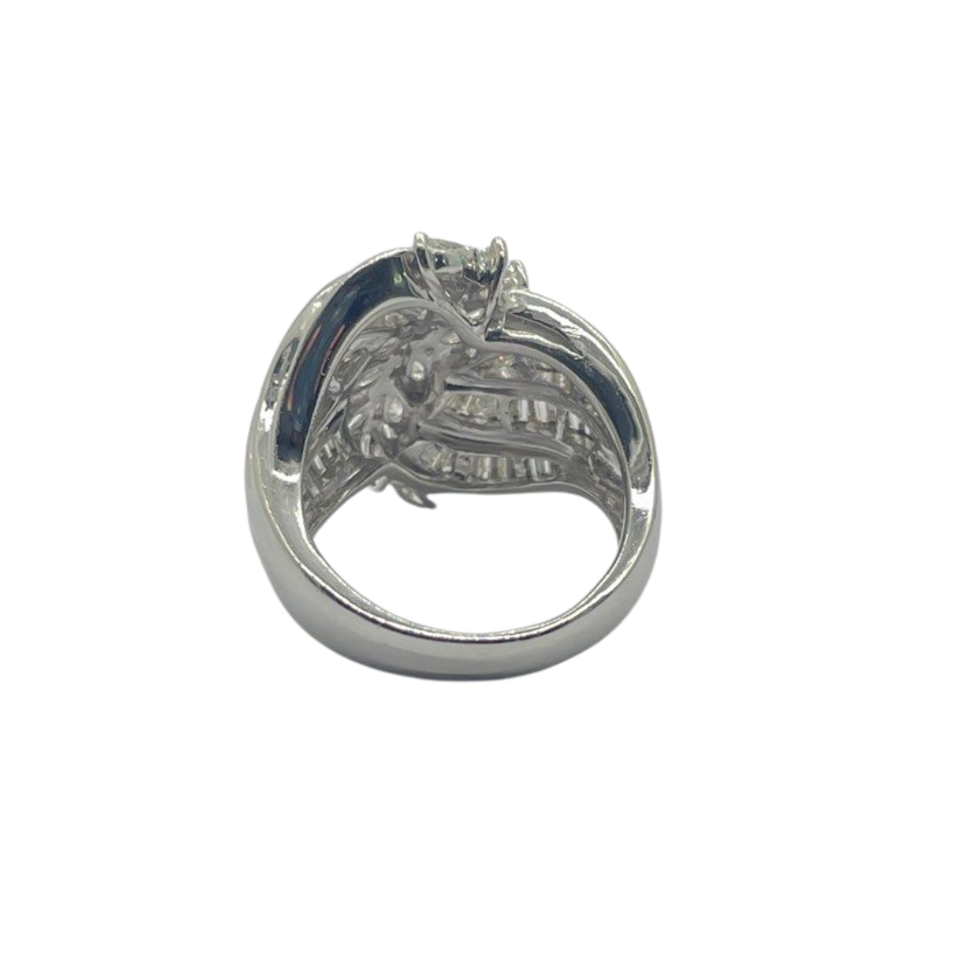 PT900 Natural Diamond Ring